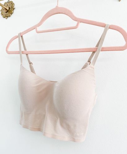 PINK - Victoria's Secret Victoria's Secret Pink Wireless Lightly Lined  Loungin Scoop Bra Tan Size M - $13 - From Sydney