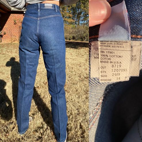 1980s Super High Waist Rockies Western Jeans