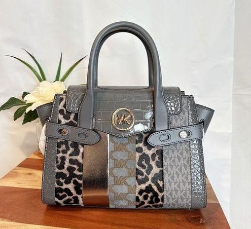 Michael Kors Bags | Michael Kors Carmen Medium Flap Satchel | Color: Gold | Size: Os | Island_Lux3's Closet