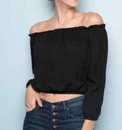 Brandy Melville, Tops, Brandy Melville Maura Black Off The Shoulder Top