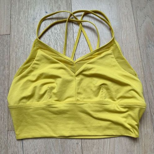 ALO Yoga, Intimates & Sleepwear, Alo Yoga Sunny Strappy Yellow Sports Bra