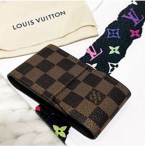 Buy Louis Vuitton Cigarette Case Etuy Cigarette Brown Damier Ebene