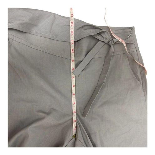 St. John Womens Size 8 Medium Pants Trousers Beige Lightweight Tie Pockets  FLAW - $21 - From Jessica