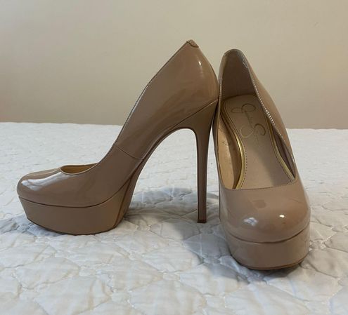 Jessica Simpson Nude Platform Heels Tan Size 7 - $32 (74% Off Retail) - From Emily