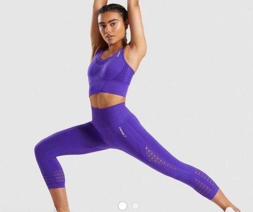 Gymshark Indigo Energy + Seamless Leggings Purple Size XS - $38 - From Carla