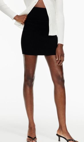 Babaton SCULPT KNIT MINI SKIRT