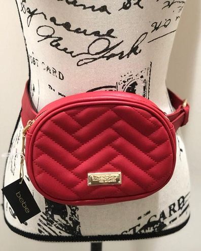 Bebe Logo Quilted Belt Bag