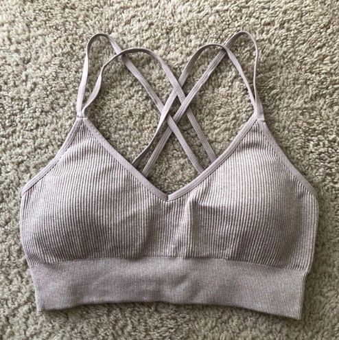 Aerie Seamless Strappy Padded Bralette Pink Size M - $18 (48% Off Retail) -  From Sophia