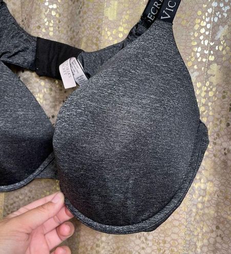Victoria's Secret Dark Gray Cotton Lightly Lined T Shirt Full Coverage Bra  40DD Size undefined - $19 - From Jessica