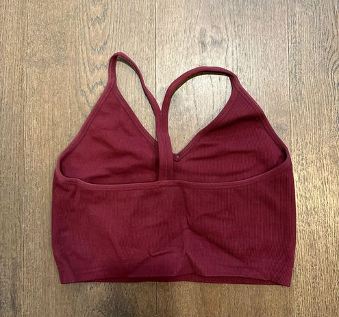 Set Active Sculptflex Ribbed V Bra Red Size XL - $25 (55% Off Retail) -  From Francesca