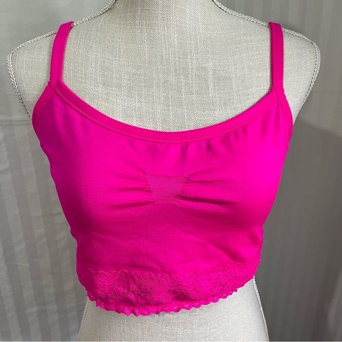 Torrid Pink Lightly Lined Seamless Lace Band Bralette Women's Plus