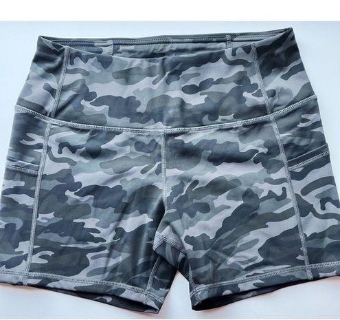 Oalka • NWT Grey Camo Athletic Shorts Size L - $20 New With Tags