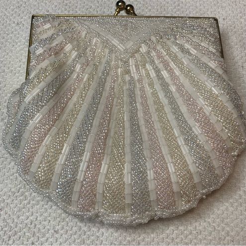 La Regale Vintage Beaded Shell Clutch Purse - $28 - From Rachel