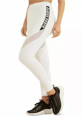 GUESS Activewear Logo Tape Microfiber Leggings | Pink