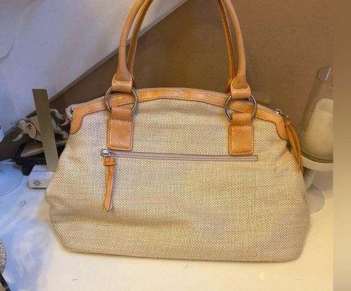 Giani Bernini Nwot GIANNI BERNINI LEATHER & CANVAS PURSE Tan - $50 (54% Off  Retail) New With Tags - From Tammy