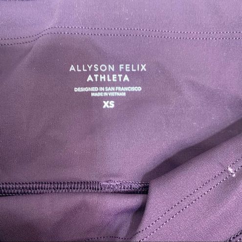 Athleta x Allyson Felix Legend Mesh 7/8 Leggings Wine, Pink XS