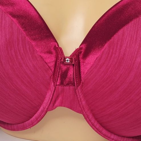 Vanity Fair NWT Illumination Full-Figure Bra 76338 Med Red Maroon