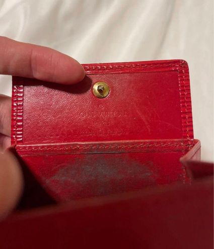 Louis Vuitton Vintage Card Holder Red - $60 (73% Off Retail) - From Maleah