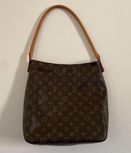 Louis Vuitton Brown, Pattern Print Monogram Looping GM