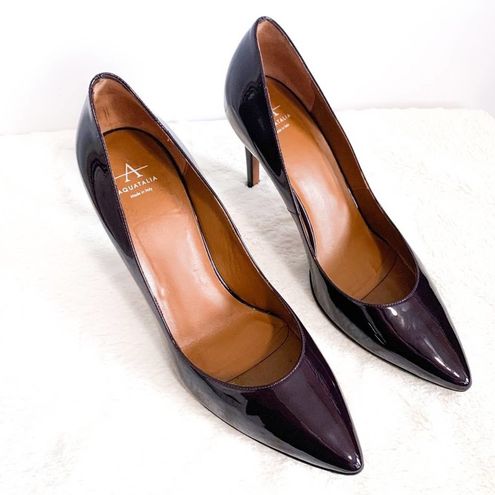 Aquatalia Harlee Patent Leather Pointed Toe Pumps Size undefined