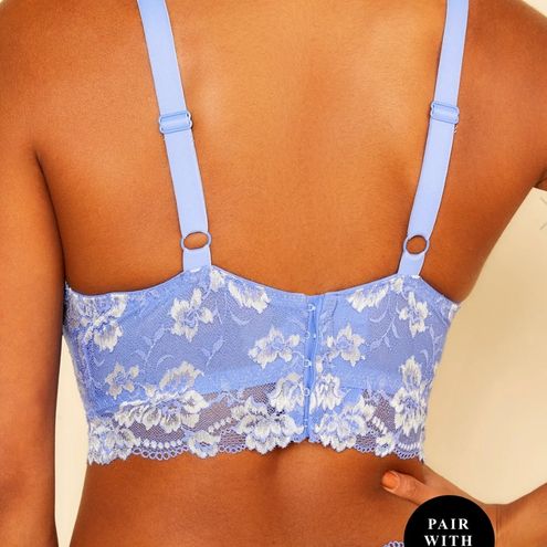 Curvy Longline Bralette - Cielo/Canvas