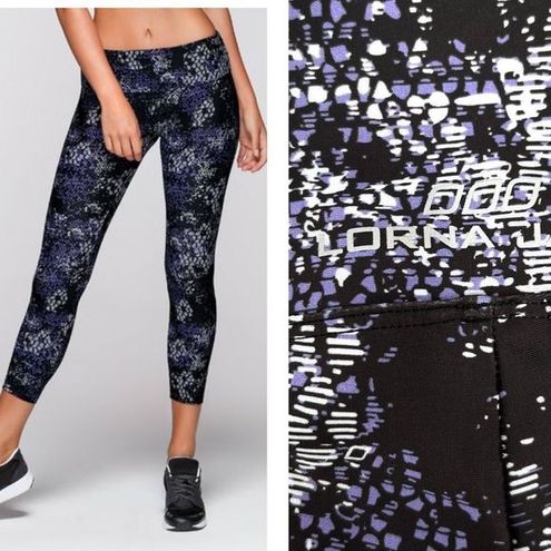 Lorna Jane Crusher Core Ankle leggings purple black Tight XS 7/8 - $35 -  From April