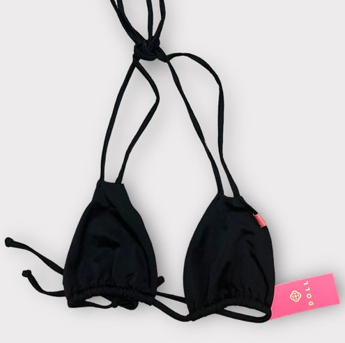 Frankie's Bikinis Doll Swimwear Double Strap Bikini Top Black - $17 New  With Tags - From christina