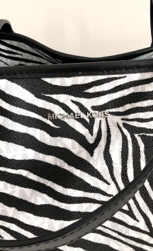 Michael Kors Large Zebra Open Tote Bag Black - $170 New With Tags - From  Daisys