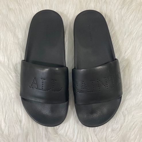 allsaints women's karli slide sandals