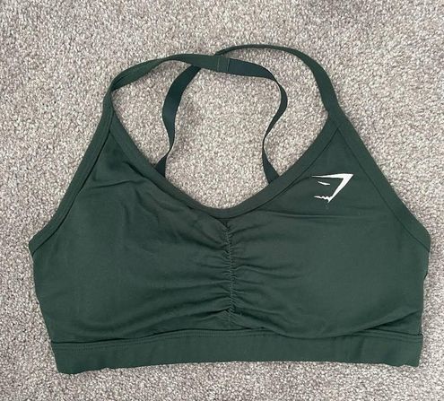 Ruched Sports Bra, Green