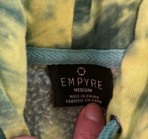 Empyre Fredia Butterfly Window Green Tie Dye Hoodie