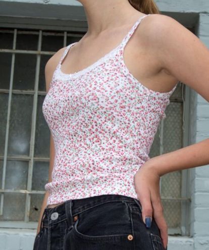 Brandy Melville Red Floral Lace Skylar Crop Tank Multiple - $35 - From  Brittany