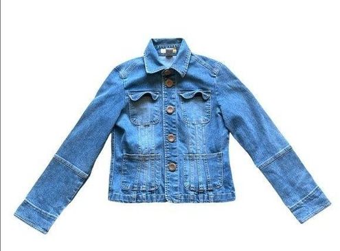 Tulle Petite Pleated Denim Jacket Size undefined - $11 - From Katie