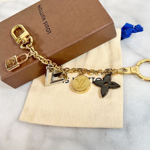 Louis Vuitton Fleur De Monogram Bag Charm Chain…. Gold - $651