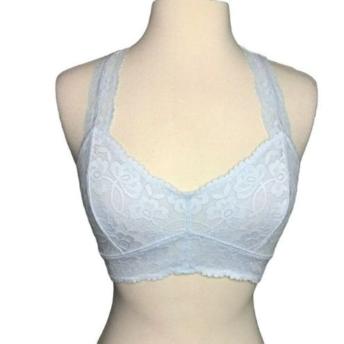 Free People Galloon Lace Racerback Bralette Barely Blue Size XS NWT - $19  New With Tags - From Ava