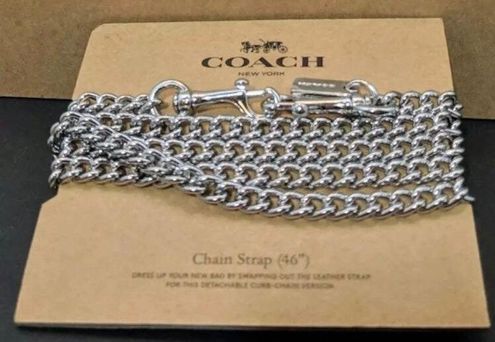COACH Shoulder Crossbody Chain Strap 46 Metal Gold Tone F31126 New