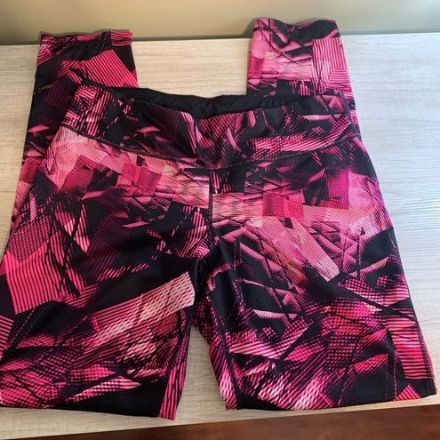 Ideology Womens Mesh Printed Athletic Leggings Size Large - $19