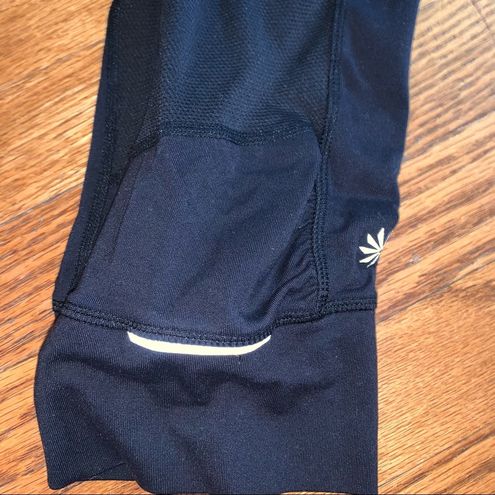 Athleta Black Relay Capri Leggings Running Tights size Small - $30