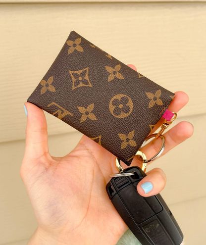 Louis Vuitton Upcycled Card Holder Keychain - $80 New With Tags - From Marci