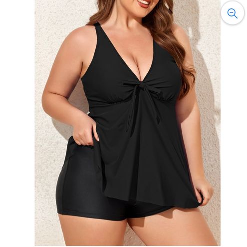 Summer Mae Plus Size Tankini Women 2 Pieces Swimsuits with Shorts Flowy  Bathing Suits