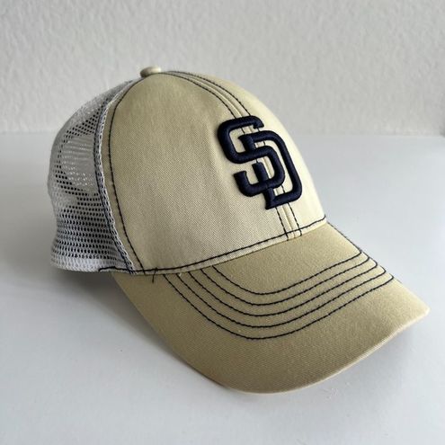 Nike San Diego Padres Men's Beige Black Snapback Trucker Hat Cap Tan - $22  - From alba