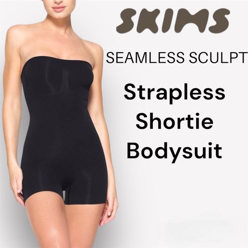 SKIMS Seamless Sculpt Strapless Shortie Bodysuit