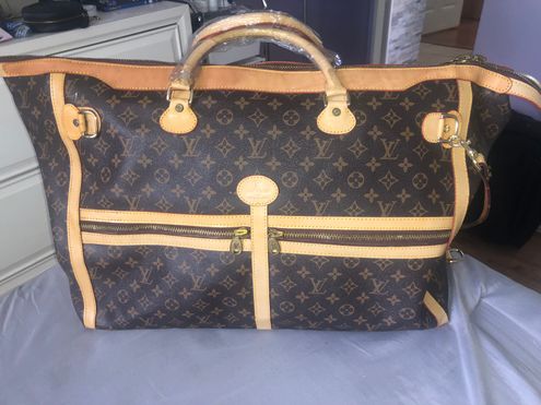 LOUIS VUITTON c.1970's LV Monogram Coated Canvas Top Handle Steamer Keepall  Bag at 1stDibs