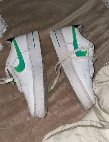 Nike Air Force 1 neon green and black Multiple Size 6 - $25 - From