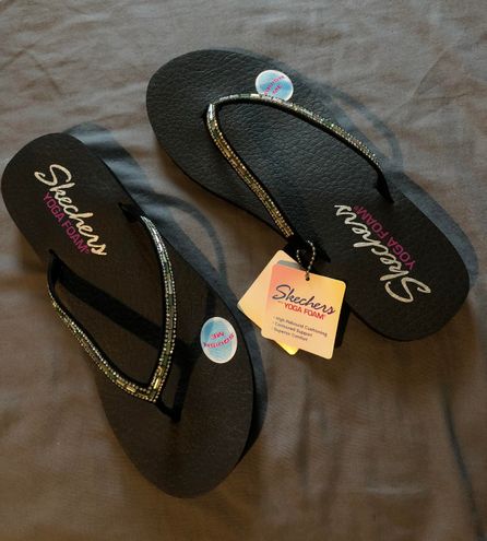 Skechers Yoga Foam Sandals Black Size 9 - $11 (72% Off Retail) New With  Tags - From Cailey
