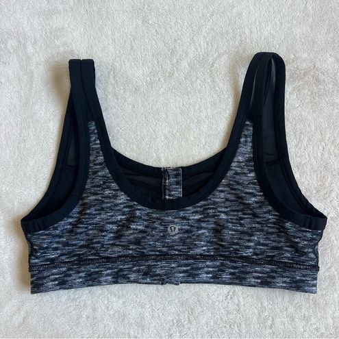 Lululemon Drop It Like It's Hot Bra - Dramatic Static White Black