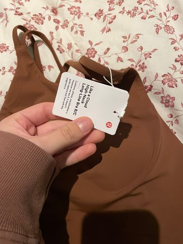 Lululemon Like A Cloud High Neck Long Line Bra B/C 6 Brown - $50 (28% Off  Retail) New With Tags - From Sofia