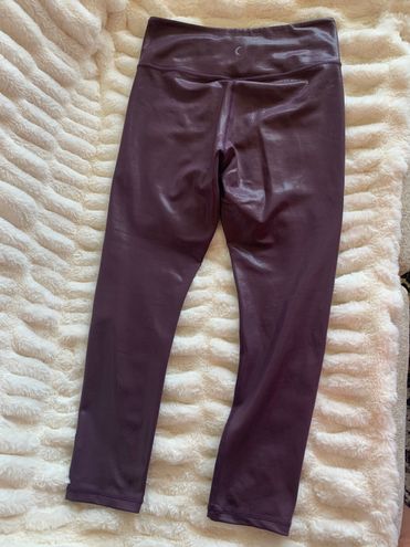 Stunning Zyia Plum Metallic Leggings