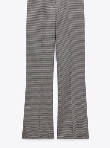 ZARA BELTED HOUNDSTOOTH PANTS ECRU / BLACK 0/8766/621/070/03 size M Size M  - $21 - From Lauren