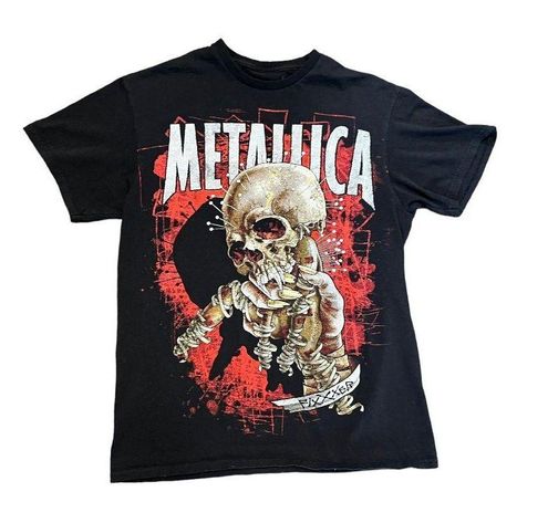 Bravado Metallica Fixxxer Hand Holding Pushead skull concert tee